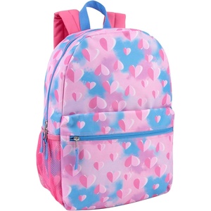 image:imageTrail maker 17 inch Backpack for Travel amp Commute Zippered Front amp Mesh Side Pockets Padded StrapsLoving Hearts