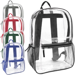 image:imageTrail maker Bulk Clear Backpacks Wholesale for School 24 Pack Clear Backpacks for Boys Girls School Stadium Travel Assorted Colors PackAssorted Colors Pack