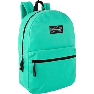 image:imageTrail maker Classic 17 inch Backpacks with Adjustable Padded Straps  School Backpacks for Girls Boys GreenAqua