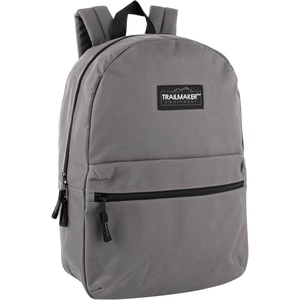 image:imageTrail maker Classic 17 inch Backpacks with Adjustable Padded Straps  School Backpacks for Girls Boys GreenGrey