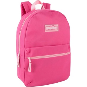 image:imageTrail maker Classic 17 inch Backpacks with Adjustable Padded Straps  School Backpacks for Girls Boys GreenPink