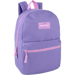 image:imageTrail maker Classic 17 inch Backpacks with Adjustable Padded Straps  School Backpacks for Girls Boys GreenPurple