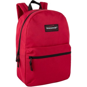 image:imageTrail maker Classic 17 inch Backpacks with Adjustable Padded Straps  School Backpacks for Girls Boys GreenRed