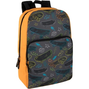 image:imageTrail maker Fun School Backpack for Elementary Middle School Girls and Boys  17 Inch Printed Backpacks for School Kids Travel Pretty Pink FlowersFun at the Skatepark