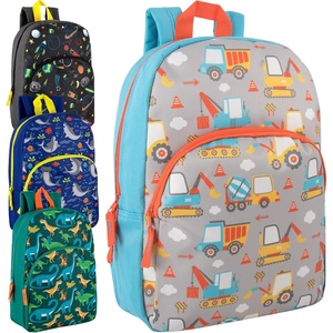image:imageTrail maker Wholesale Kids Backpacks for Boys Girls Bulk Backpacks 24 Pack with Fun Patterns Adjustable Padded StrapsMale Fantastic Creature Prints