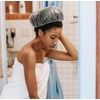 image:image50 Pack Shower Caps 165 Inch Clear Reusable Disposable Individually Wrapped for Hair Care Hospitality Hotel Charity Donation DrivesClear