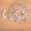 image:image50 Pack Shower Caps 165 Inch Clear Reusable Disposable Individually Wrapped for Hair Care Hospitality Hotel Charity Donation DrivesClear