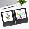 image:imageTrail Maker 1 inch Binders 50 Pack 3 Ring Hardcover Binders in Bulk with Clear View Cover Pockets for Classroom Office Portfolios  Bulk School Teacher Office Supplies White Only PackBlack Only Pack