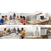 image:imageTrail Maker 1 inch Binders 50 Pack 3 Ring Hardcover Binders in Bulk with Clear View Cover Pockets for Classroom Office Portfolios  Bulk School Teacher Office Supplies White Only PackBlue Only Pack
