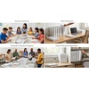 image:imageTrail Maker 1 inch Binders 50 Pack 3 Ring Hardcover Binders in Bulk with Clear View Cover Pockets for Classroom Office Portfolios  Bulk School Teacher Office Supplies White Only PackBlack  White Mix Pack