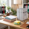 image:imageTrail Maker 1 inch Binders 50 Pack 3 Ring Hardcover Binders in Bulk with Clear View Cover Pockets for Classroom Office Portfolios  Bulk School Teacher Office Supplies White Only PackWhite Only Pack