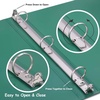image:imageTrail Maker 1 inch Binders 50 Pack 3 Ring Hardcover Binders in Bulk with Clear View Cover Pockets for Classroom Office Portfolios  Bulk School Teacher Office Supplies White Only PackGreen Only Pack