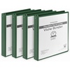 image:imageTrail Maker 1 inch Binders 50 Pack 3 Ring Hardcover Binders in Bulk with Clear View Cover Pockets for Classroom Office Portfolios  Bulk School Teacher Office Supplies White Only PackGreen Only Pack