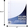 image:imageTrail Maker 50 Pack Bulk Filler Paper College Ruled 8 x 1012 Inch College Ruled Paper 3 Hole Punch Loose Leaf Notebook Paper for 3 Ring Binders 5000 sheets totalCollege Ruled