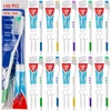 image:image100 Bulk Toothbrushes Individually Wrapped with Toothpaste Covers Picks  Soft Disposable Toothbrushes with Toothpaste Built in Individually Wrapped Oral Hygiene Kits for Travel Homeless Bulk