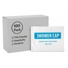 image:image50 Pack Shower Caps 165 Inch Clear Reusable Disposable Individually Wrapped for Hair Care Hospitality Hotel Charity Donation DrivesClear