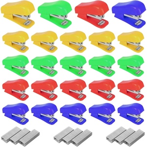 image:image100 Bulk Mini Staplers for Classroom Set of Staplers Mini Stapler with Staples Bulk for School Offices 4 Colors