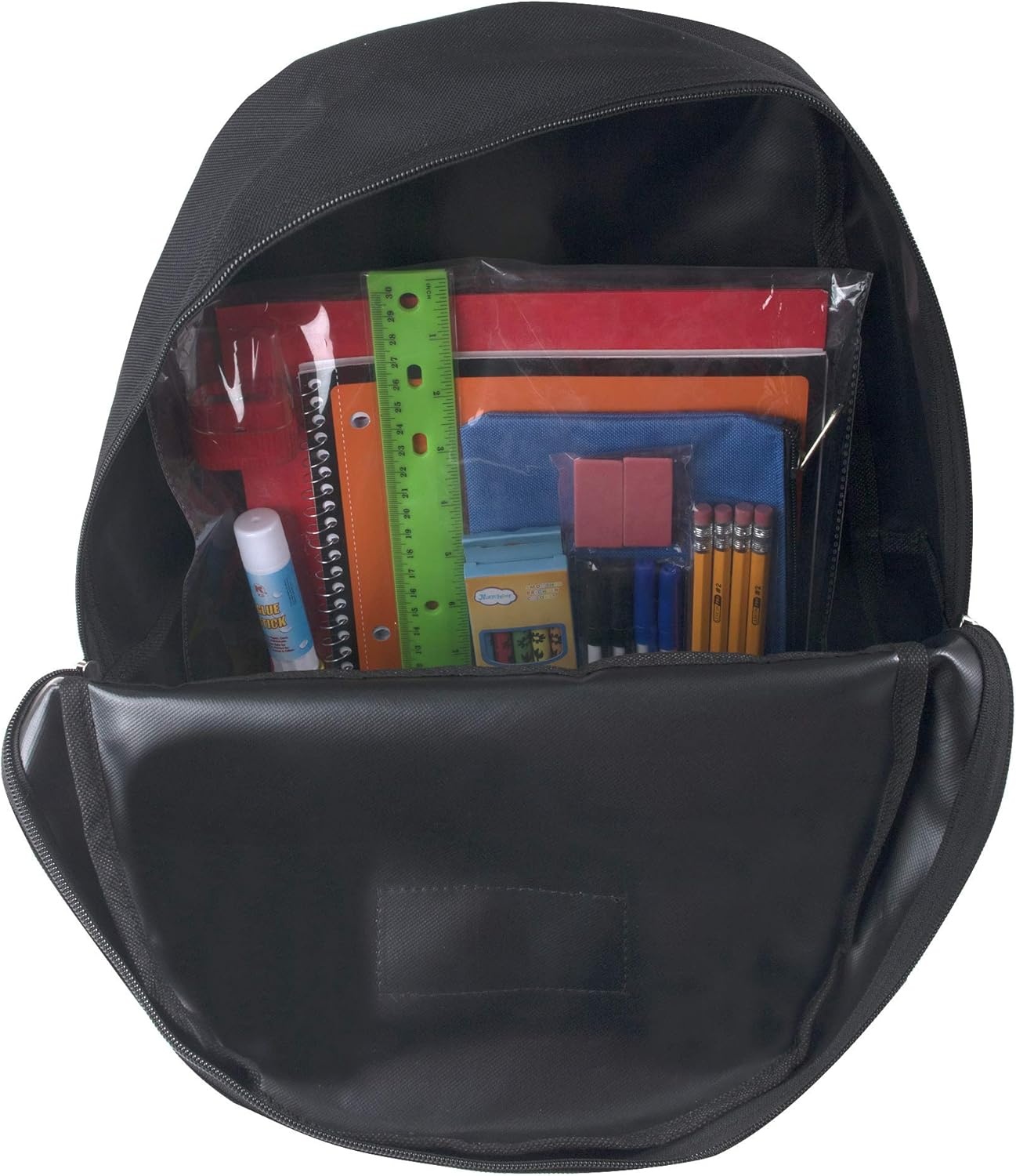 image:image24 Pack Bulk Backpacks with School Supplies for Kids  Trailmaker Wholesale Backpack and School Supplies KitsAssorted Colors Pack