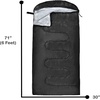 image:image10 Pack Sleeping Bags for Adults Cold Weather Bulk for Homeless People 4 Seasons Warm or Cold Lightweight Indoor Outdoor Backpacking CampingSolid Black Hooded