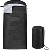 image:image10 Pack Sleeping Bags for Adults Cold Weather Bulk for Homeless People 4 Seasons Warm or Cold Lightweight Indoor Outdoor Backpacking CampingSolid Black Hooded