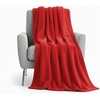 image:image50x60 Throw Blankets Ultra Soft Hypoallergenic Fleece Fall Throw Blanket for Livingroom Couch Chair Bed BlackBarn Red
