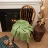 image:image50x60 Throw Blankets Ultra Soft Hypoallergenic Fleece Fall Throw Blanket for Livingroom Couch Chair Bed BlackFern Green