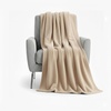 image:image50x60 Throw Blankets Ultra Soft Hypoallergenic Fleece Fall Throw Blanket for Livingroom Couch Chair Bed BlackSandy Khaki