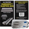 image:imageMylar Emergency Thermal Blanket Sleeping Bag for Survival 2 Pack Thick Reusable Mylar Space Blankets Bulk 84L x 36W Emergency Foil Blankets for Camping Warmth Runners Spa First Responders2