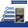 image:imageMylar Emergency Thermal Blanket Sleeping Bag for Survival 2 Pack Thick Reusable Mylar Space Blankets Bulk 84L x 36W Emergency Foil Blankets for Camping Warmth Runners Spa First Responders2
