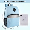 image:imageTrail maker 17 Backpack  Reflective School Backpack with Padded Straps Water Bottle Pockets for Kids amp Adults School Travel Camp GreenBlue