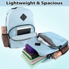 image:imageTrail maker 17 Backpack  Reflective School Backpack with Padded Straps Water Bottle Pockets for Kids amp Adults School Travel Camp GreenBlue
