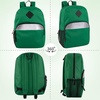 image:imageTrail maker 17 Backpack  Reflective School Backpack with Padded Straps Water Bottle Pockets for Kids amp Adults School Travel Camp GreenGreen