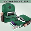 image:imageTrail maker 17 Backpack  Reflective School Backpack with Padded Straps Water Bottle Pockets for Kids amp Adults School Travel Camp GreenGreen