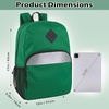 image:imageTrail maker 17 Backpack  Reflective School Backpack with Padded Straps Water Bottle Pockets for Kids amp Adults School Travel Camp GreenGreen
