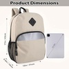 image:imageTrail maker 17 Backpack  Reflective School Backpack with Padded Straps Water Bottle Pockets for Kids amp Adults School Travel Camp GreenKhaki