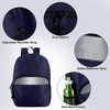 image:imageTrail maker 17 Backpack  Reflective School Backpack with Padded Straps Water Bottle Pockets for Kids amp Adults School Travel Camp GreenNavy