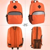 image:imageTrail maker 17 Backpack  Reflective School Backpack with Padded Straps Water Bottle Pockets for Kids amp Adults School Travel Camp GreenOrange