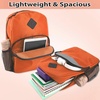 image:imageTrail maker 17 Backpack  Reflective School Backpack with Padded Straps Water Bottle Pockets for Kids amp Adults School Travel Camp GreenOrange