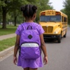 image:imageTrail maker 17 Backpack  Reflective School Backpack with Padded Straps Water Bottle Pockets for Kids amp Adults School Travel Camp GreenPurple