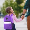 image:imageTrail maker 17 Backpack  Reflective School Backpack with Padded Straps Water Bottle Pockets for Kids amp Adults School Travel Camp GreenPurple