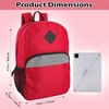 image:imageTrail maker 17 Backpack  Reflective School Backpack with Padded Straps Water Bottle Pockets for Kids amp Adults School Travel Camp GreenRed