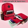 image:imageTrail maker 17 Backpack  Reflective School Backpack with Padded Straps Water Bottle Pockets for Kids amp Adults School Travel Camp GreenRed
