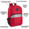 image:imageTrail maker 17 Backpack  Reflective School Backpack with Padded Straps Water Bottle Pockets for Kids amp Adults School Travel Camp GreenRed