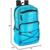 image:imageTrail maker Deluxe See Through Mesh Backpack with Bungee Cord amp Adjustable Padded Straps for Swimming Travel AquaAqua