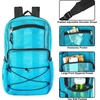 image:imageTrail maker Deluxe See Through Mesh Backpack with Bungee Cord amp Adjustable Padded Straps for Swimming Travel AquaAqua