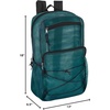 image:imageTrail maker Deluxe See Through Mesh Backpack with Bungee Cord amp Adjustable Padded Straps for Swimming Travel AquaGreen