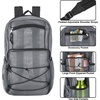 image:imageTrail maker Deluxe See Through Mesh Backpack with Bungee Cord amp Adjustable Padded Straps for Swimming Travel AquaGrey