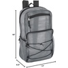 image:imageTrail maker Deluxe See Through Mesh Backpack with Bungee Cord amp Adjustable Padded Straps for Swimming Travel AquaGrey