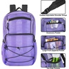image:imageTrail maker Deluxe See Through Mesh Backpack with Bungee Cord amp Adjustable Padded Straps for Swimming Travel AquaLavender