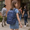 image:imageTrail maker Deluxe See Through Mesh Backpack with Bungee Cord amp Adjustable Padded Straps for Swimming Travel AquaNavy